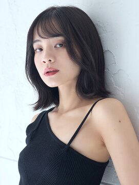 ラフィス ヘアー ロビン 名古屋店(La fith hair robin) 【La fith】暗髪カラー×ニュアンスヘア×外ハネボブ