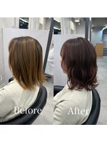 ヘアサロン ドットプラス 町田店(dot. plus)&nbsp;ボブ×ピンクブラウン