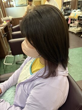 シャンプー ボーイ 宮崎柳丸店(SHAMPOO BOY) インナーカラー/パープル【宮崎市/インナーカラー】