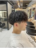 ツイストスパイラルパーマ　縦落ちツイスト　縦落ちスパイラル