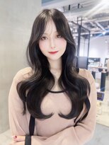 アルバム 池袋(ALBUM) おくれ毛顔周りレイヤー韓国ヘアグレージュ_F20423