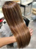 白髪ぼかしハイライト×髪質改善
