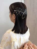 シュピネ(choupinet) ストレートキラキラ浴衣ヘア