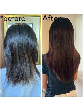 エクステンション キュー(extension Q) プルエクステ/プラチナ毛質42cm(長さ胸位)80本