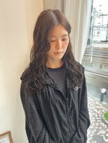 アスティブランシュ(Asti blanche)&nbsp;【朝ラク♪】揺れるウェーブパーマ×明るめオリーブ/小林