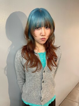 コードプラスリム(CODE+LIM) ルーツカラー／デザインカラー/水色ヘアー