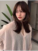 似合わせカット/ミディアムレイヤーカット/大人ガーリー/くせ毛