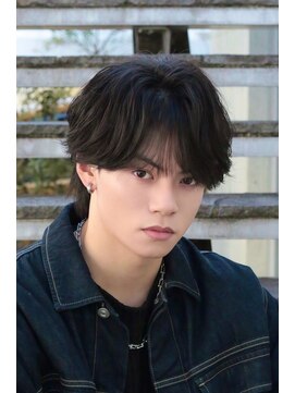 フリーラ 横浜(freera) メンズリバースセンターパートフェザーパーマ韓国シャドウパーマ