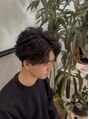 ヘアメイク アース 佐賀鳥栖店(HAIR&MAKE EARTH) 毛流れセンターパート骨格を綺麗に見せるスタイルアップパーマ