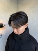ナチュナル毛流れセンターパート刈り上げ