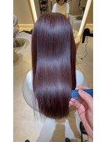 リリー 鷺沼店(RILLY)&nbsp;〈キシタクヘアー〉髪質改善カラー×ハイライト×ピンクブラウン