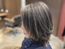 リップス ヘアー(Lips hair)の雰囲気（TOKIO縮毛矯正スタイルにハイライトカラーをプラス♪）