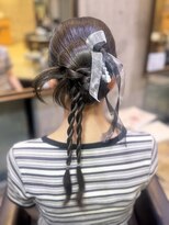 モードケイズ 西宮(MODE K's)&nbsp;編みおろし×リボン 大人可愛いお呼ばれヘア