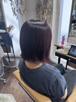 アヴァンスアンス 広島袋町店(AVANCE.ens)&nbsp;カシスレッド × ボブ