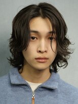 アンサー 原宿(ANSWER)&nbsp;原宿メンズボブメンズミディアムセンターパートニュアンスパーマ