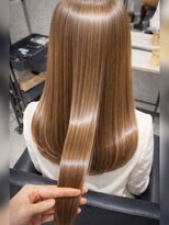 アネロ 名駅(anhelo)&nbsp;生ストレート×アッシュカラー×メテオ髪質改善カラー