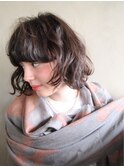 【nanuk】 ほつれる質感でリラックスラフなウェービーボブ♪