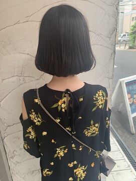 ジルバイジアン(JILL by GIEN) ミニボブ ショートボブ タンバルモリ ダークアッシュ 安田紗莉奈