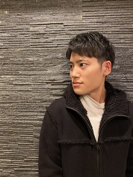 ヒロギンザ 恵比寿店(HIRO GINZA) ツーブロックビジネスショートフェードパーマコンマヘア