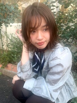 O 小顔に見せるヘア新・大人ミディ結べるボブ20代30代黒髪暗髪