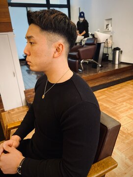 アイリーヘアデザイン(IRIE HAIR DESIGN) 【IRIE HAIR赤坂】アップバング×フェードカット×ハイライト