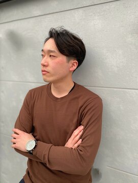 ヘアステージアミカル アップバングパーマ