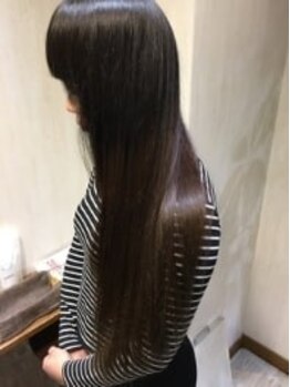 ヘアー ハンス(hair HANS)の写真/【兵庫駅1分★仕事帰りOK】歴20年ベテランStylistが髪質に合わせたダメージケア。憧れのうる艶髪へ―