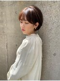細かめハイライト ショートボブ