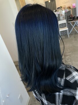 シェリー(Che'ri) ブルーブラック/韓国ヘアー/10代20代/くびれスタイル/藤本