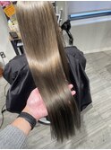 大人可愛い/ショコラアッシュ/ヘルシースタイル/ふんわりカール