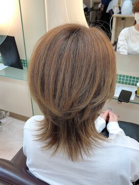 松本平太郎美容室 土浦パートワン(PART1) ハイトーン×ウルフ×30代40代50代60代