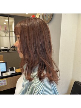 アルマヘアー(Alma hair by murasaki) ◎オレンジピンクのセミロング◎