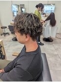 メンズウェーブ強めの波巻きパーマ☆