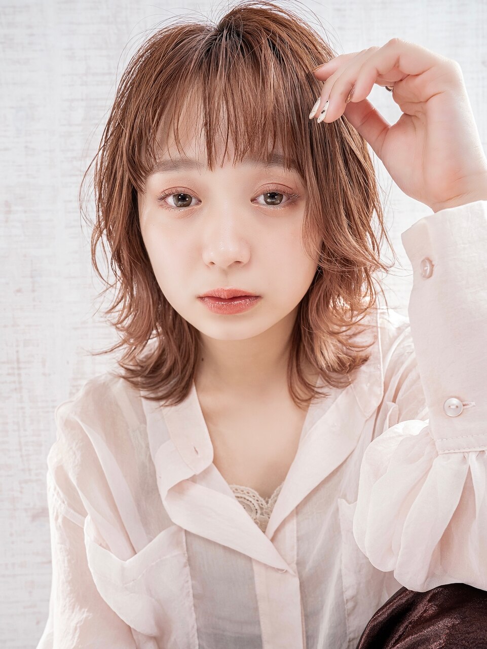 ☆大人可愛いひし形ウルフレイヤー ハッシュカット20代30代40代
