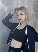 ことりベージュ外はねエアリーカールo五反田20代30代40代