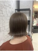 ブリーチ大人可愛い大人美人くすみカラーアッシュグレーベージュ