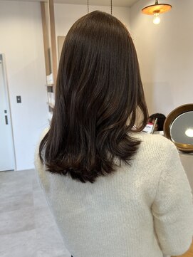 ミュゼプリュム(Musee plume) マロンベージュ×ミディアムヘア