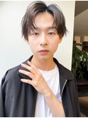 無造作外ハネツーブロックセンターパート