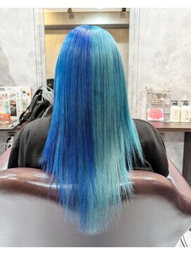 ニドプライベート(Nido PRIVATE) ◆ブルー&ターコイズ  センターカラー◆