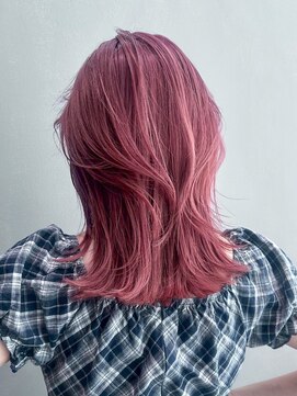 シオン(shion) 韓国ヘアロングダブルカラー顔周りレイヤー_ba570622