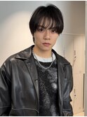 メンズカットパーマニュアンスシースルーマッシュシャドウ毛流れ