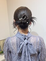 ヘアコレクション アンジュ(Hair collection Unge)&nbsp;タイトシニヨン×カチモリアレンジ＊