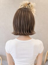 テクライズ 刈谷店(TECHRISE)&nbsp;ハイライト/ボブ/デザインカラー/白髪ぼかしハイライト