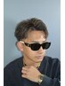 メンズカット＋ブリーチ＋カラー＋パーマ￥25500#大宮#短髪#フェード#眉毛