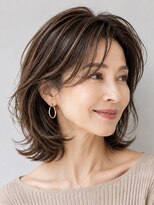 サーカス バイ ビュートリアム 青山(CIRCUS by BEAUTRIUM)&nbsp;40代50代上品レイヤー×白髪ぼかしハイライト 表参道
