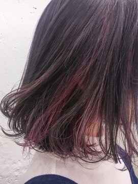 ブルーフェーセス 表参道(blue faces) 『blue faces』スモーキーラベンダーベイビーピンクハイライト