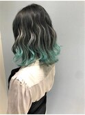 グラデーション×ミントグリーン