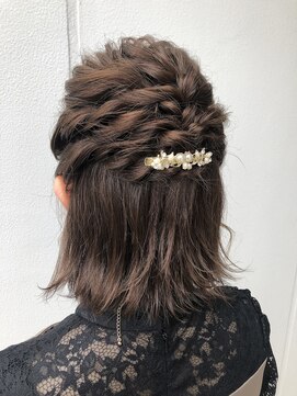 トリート 南行徳本店(TREAT) ロープ編み×ハーフアップ