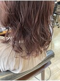 【ふわパーマ×シルバーピンク】