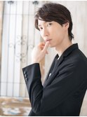 暖色系カラーなフェードビジカジショートウルフO